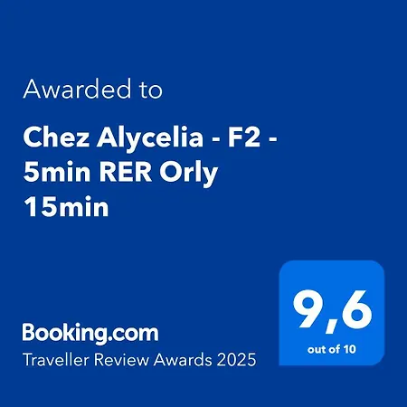 F2 Proche Gare - 5min Rer Orly 15min * Juvisy-sur-Orge